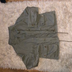 Green army jacket